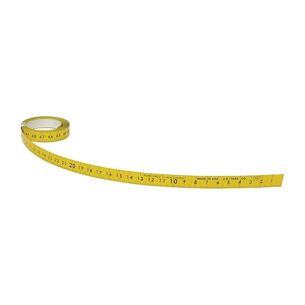 Us Tape 120 in Adhesive Tape Measure, 1/2 in Blade 50022