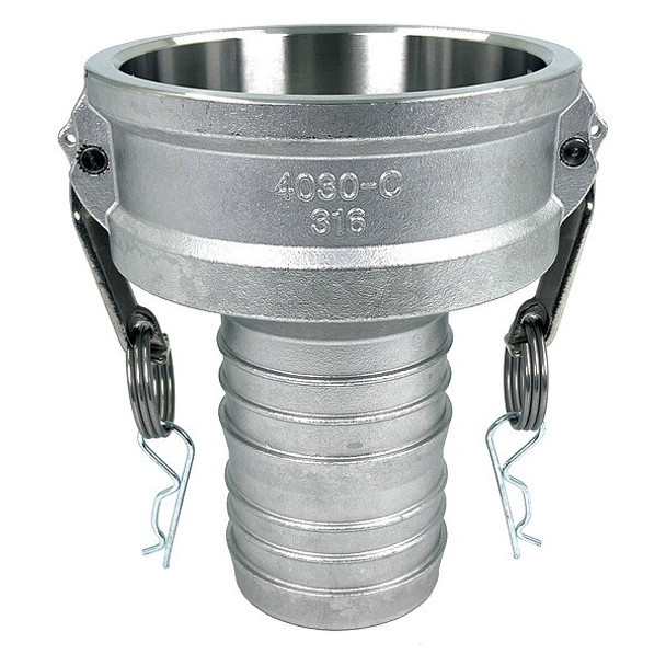 Manufacturer Varies Cam and Groove Coupling,4",316 SS PLE144 Manufacturer Varies Cam and Groove Coupling,4",316 SS PLE144