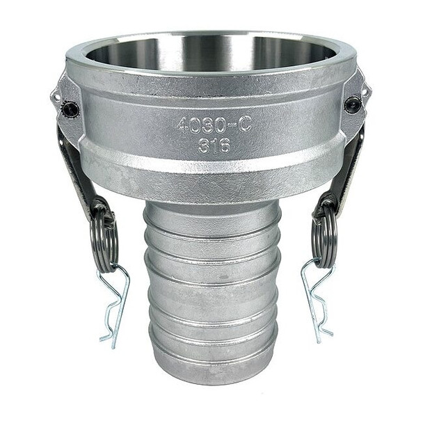 Manufacturer Varies Cam and Groove Coupling,4",316 SS PLE144