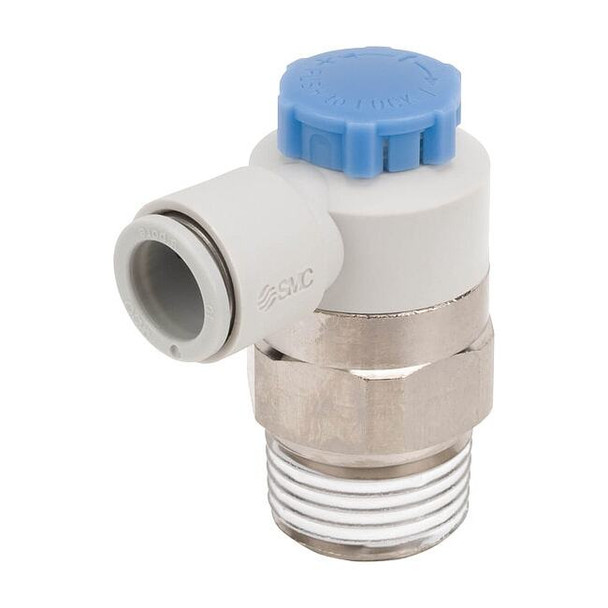 Smc Speed Control Valve,1/2in BSPT,Meter In AS4211F-04-12SA