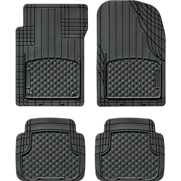 WeatherTech Trim-to-Fit Black Rubber Floor Mat (4-Piece) 11AVMSB