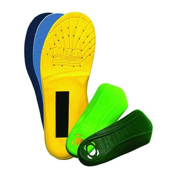Megacomfort Insole,Women 5 to 7,Yllw/Grn/Blk,PR MT