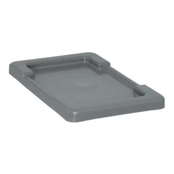 Cross Stack Tote Lid, 17.25 in x 11 in, Gray, Plastic