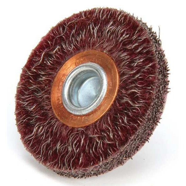 Weiler Encapsulated Wire Wheel Wire Brush, Stem, 2" 96146