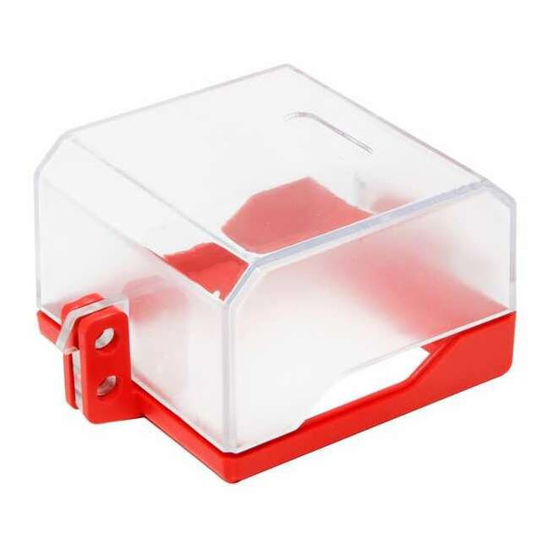 Control Panel Lockout, Clear, ABS Plastic, Polycarbonat, 2 Max. No. of Padlocks