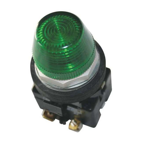 Eaton Pilot Light Complete Unit,LED,Green HT8HFGF7