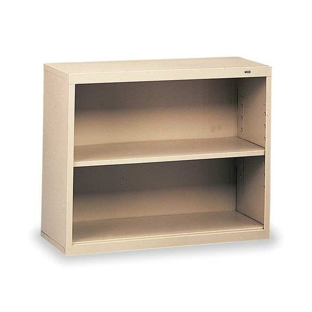 Tennsco 2-Shelf Stationary Bookcase, 28"x34-1/2" Champ/Putty B-30CP