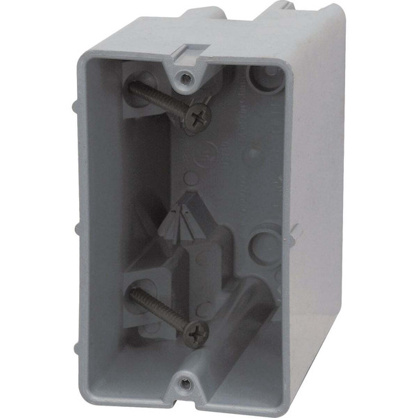 Madison Electric Smart Box 1-Gang Plus PVC Molded Original Wall Box MSB22+