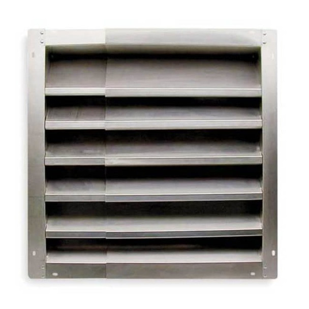 Dayton Louver,Intake,21-36 In,Aluminum 4F954