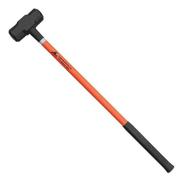 Sledge Hammer, 36" Orange Fiberglass Handle, 10 lb. Head