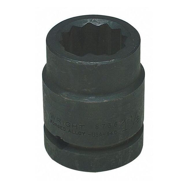 Wright Tool 1" Dr, 1" Size, SAE Impact Socket, 12 Pts 8732