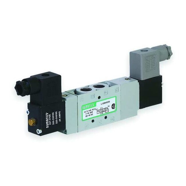 Aventics Solenoid Air Control Valve,1/4 In,24VDC L12BB652B060T61