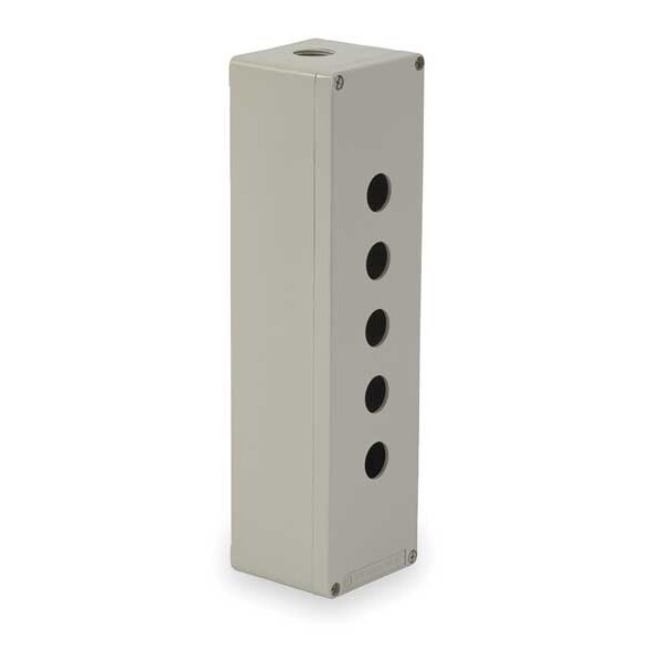 Schneider Electric Pushbutton Enclosure,12.20 in.,5 Holes XAPG59505