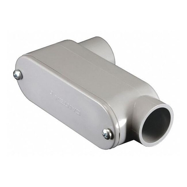 Cantex Conduit Outlet Body, PVC, LB, Color: Gray 5133666