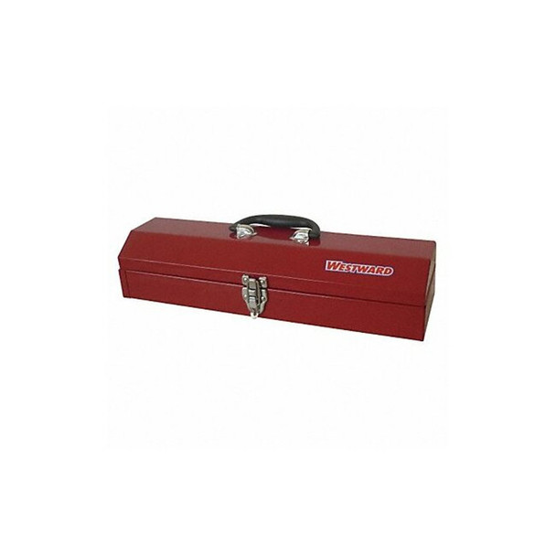 Westward WESTWARD Tool Box, Steel, Red, 19 in W x 6 in D x 4 in H 36Y010