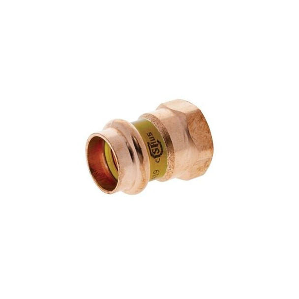 Nibco Strt,Copper,Press-fit3/4in,FNPT3/4in 9024950HPC