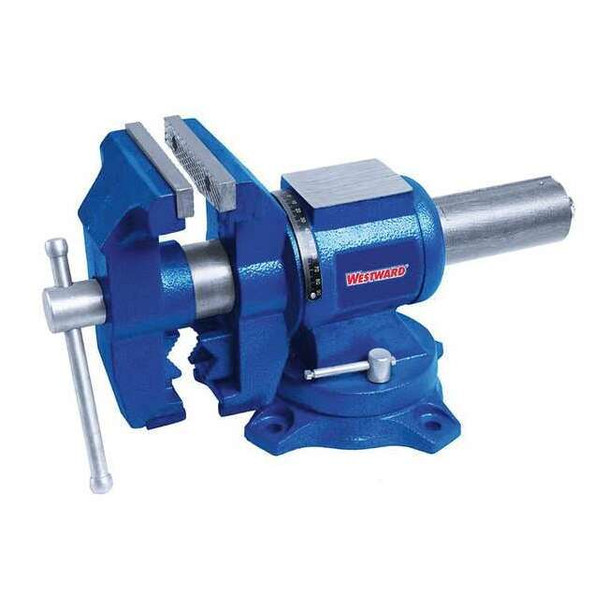 Westward 5" Standard Duty Rotating Vise with Swivel Base 10D729