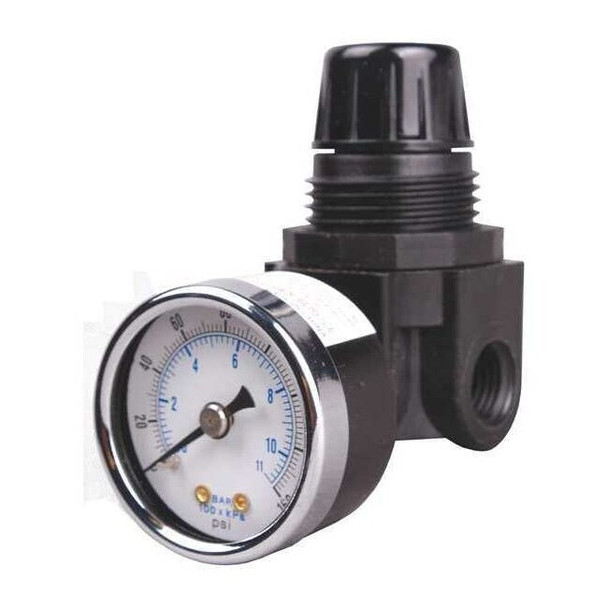 Arrow Pneumatics Mini Regulator,Nylon Body,1/4" R262G
