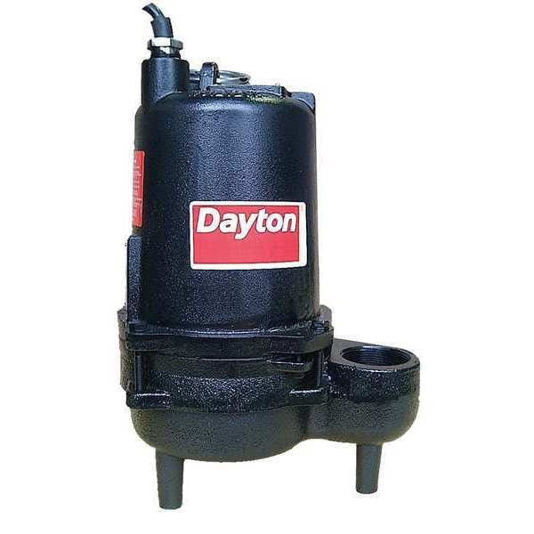 Dayton 1/2 HP 2" Manual Submersible Sewage Pump 230V 4HU81