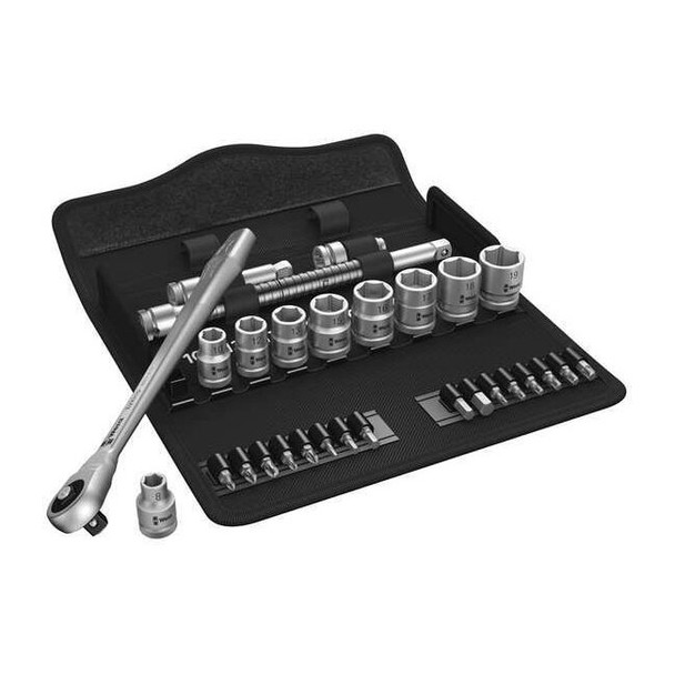 3/8" Drive Ratchet Set Torx(R), Metric 29 Pieces 8 mm to 19 mm , Chrome