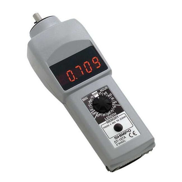 Shimpo Tachometer, +/-0.006% RPM Acc, LED DT-107A