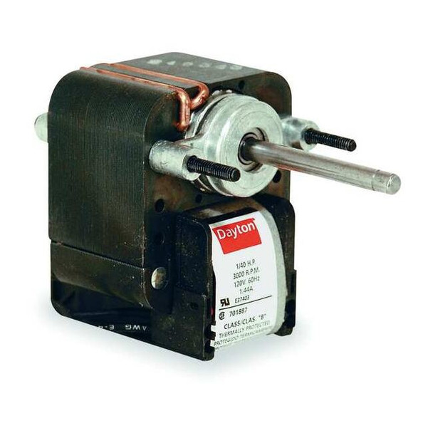 Dayton C-Frame Motor,Shaded Pole,2 In. L,Ball 4M079E