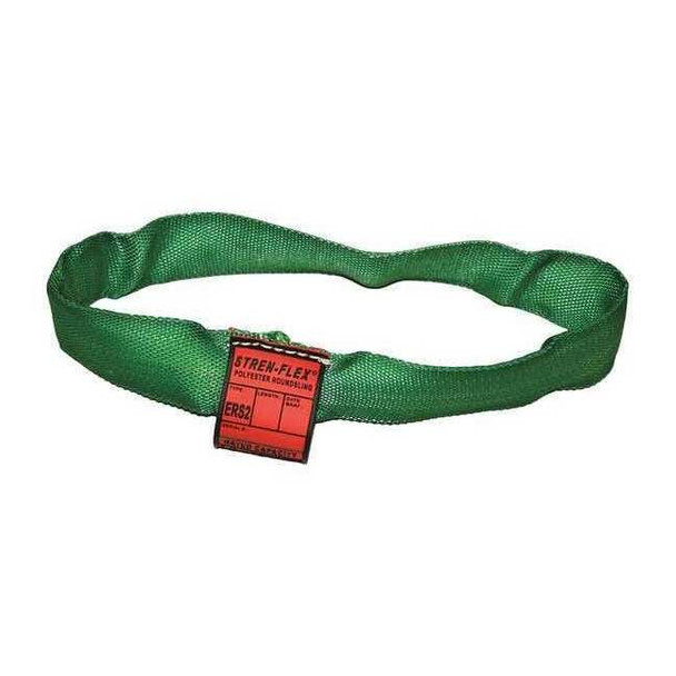 Stren-Flex Round Sling,Endless,Green,8 ft. L STRERS2-08