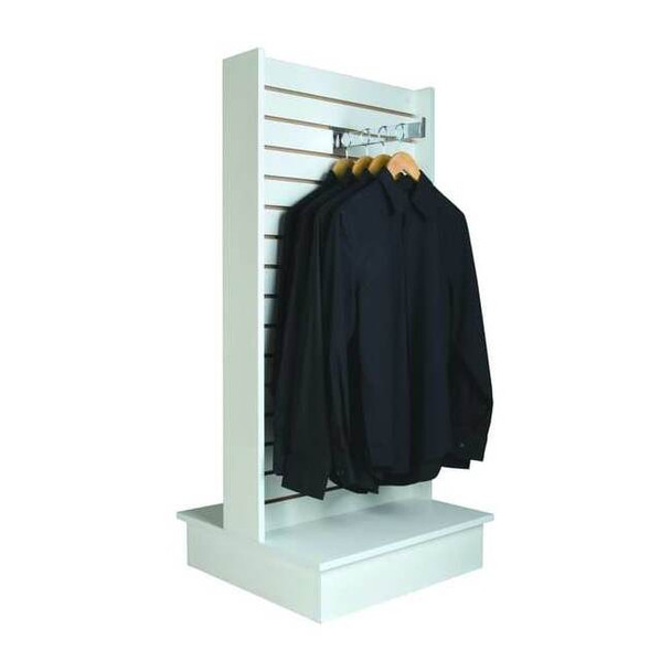 Econoco Slatwall Merchandiser 24"L, Matte,White WDSWH24WH