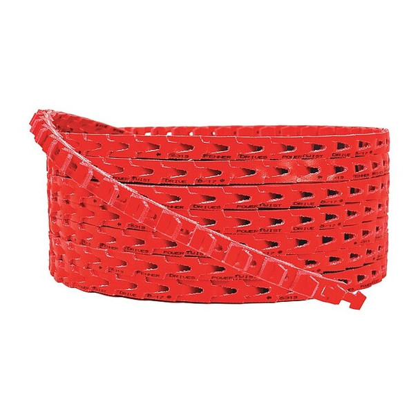 Link V-Belt, Powertwist Drive, A, Polyurethane, 25 ft, 1/2 in Top Width