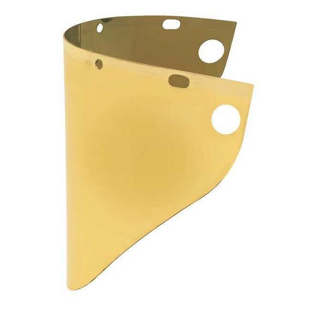 Faceshield Window, Gold Visor, Polycarbonate, Uncoated Lens, Gold