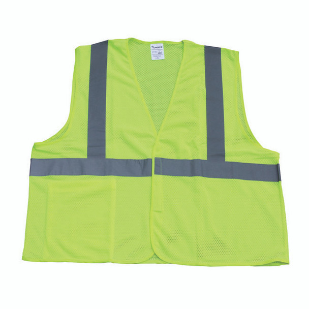 TruForce™ Solid Mesh Safety Vest, Medium, Lime, 1/Each