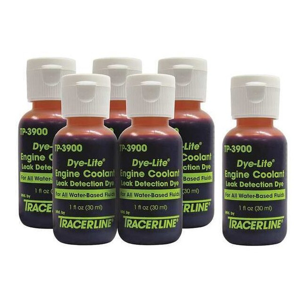 Tracerline Leak Detection Dye, Automotive, 1 oz, PK6 TP-3900-0601