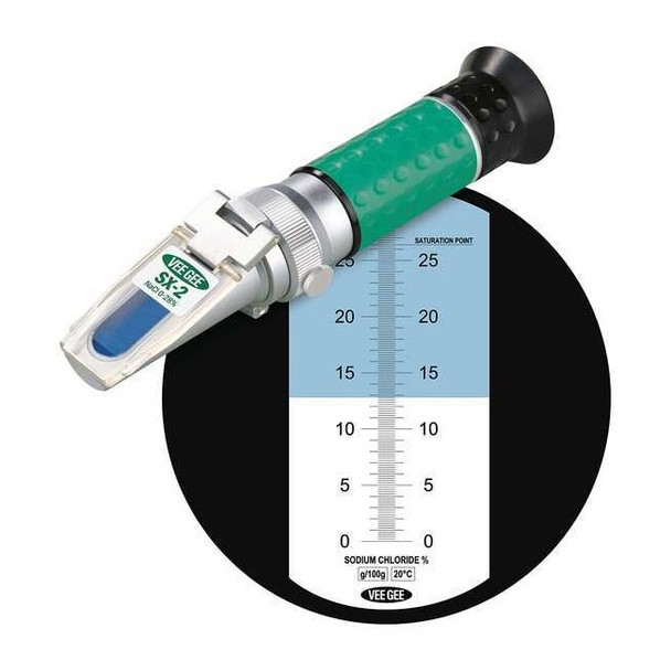 Vee Gee Analog Refractometer,NaCI 43035