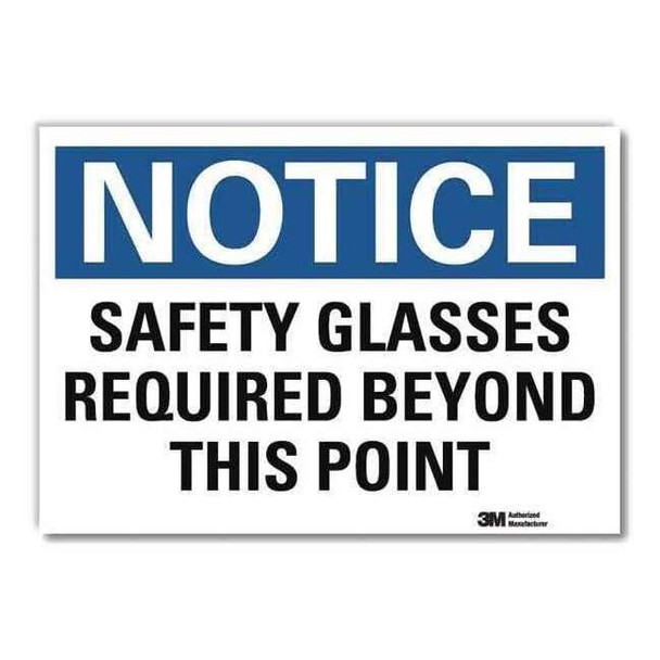 NoticeSign, ReflcSelfAdhVinyl, 14inWx10inH, U5-1500-RD_14X10