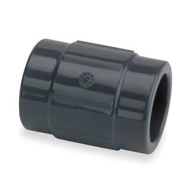 CPVC Coupling, Schedule 80, 2" Pipe Size, Socket x Socket
