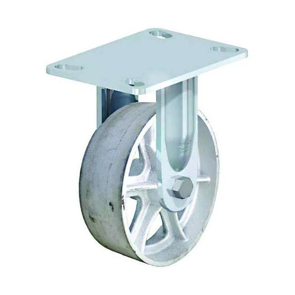 Manufacturer Varies Plate Caster,1250 lb. Load,Silver Wheel BHS-C080R-16