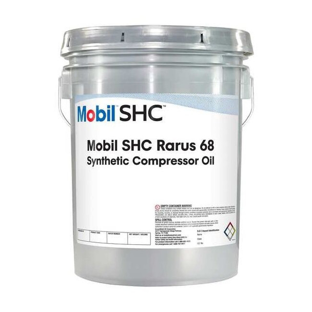 Mobil Compressor Oil, 5gal, Pail, 20SAE Grade 122000