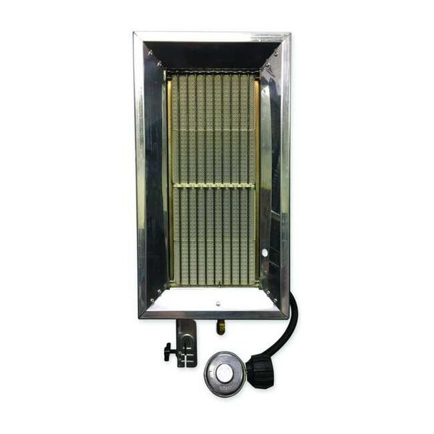 Portable Gas Tank-Top Heater, LP, Standing Pilot, 10 1/6 in Wx 4 1/2 in L