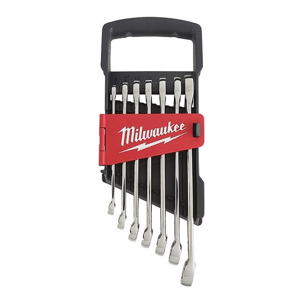 Milwaukee Tool Combo Wrench St,CV Steel,Chrome,Standard 48-22-9507