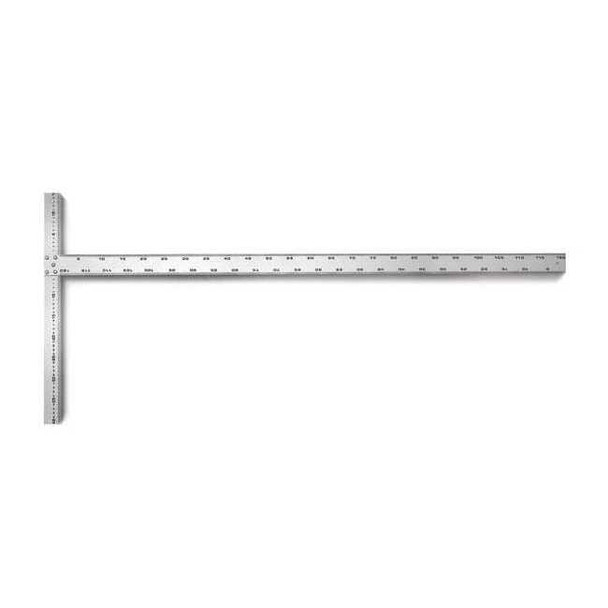 Westward Drywall T Square,Alum,48 In,1mm Grad. 13P537