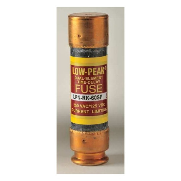 UL Class Fuse, RK1 Class, Time-Delay, 60A, 250V AC, Non-Indicating