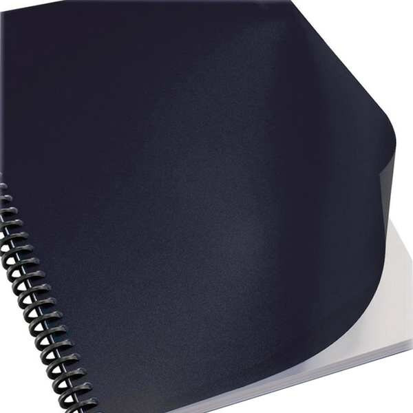 Sircle Binding Covers, Leatherette, Black, PK100 1330549A