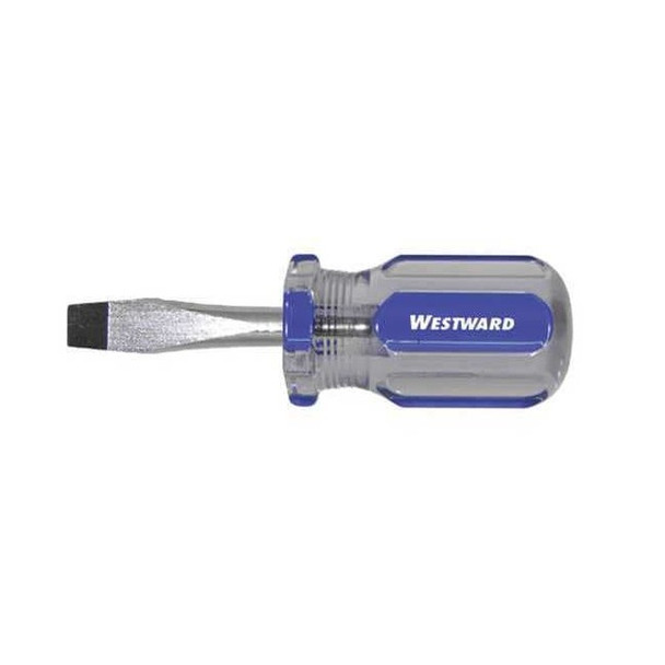 Westward General Purpose Slotted Screwdriver 1/4 in Round 401L99
