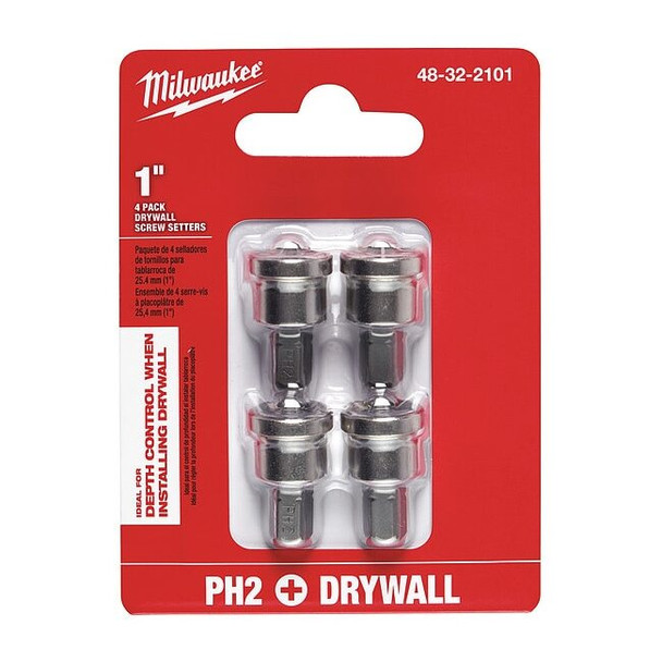Milwaukee Tool 4 pc. Drywall Screw Setter 48-32-2101