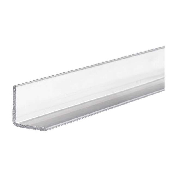 Gray Polycarbonate Polycarbonate Angle Stock, 1 ft L, 0.05 in T, 9,700 psi