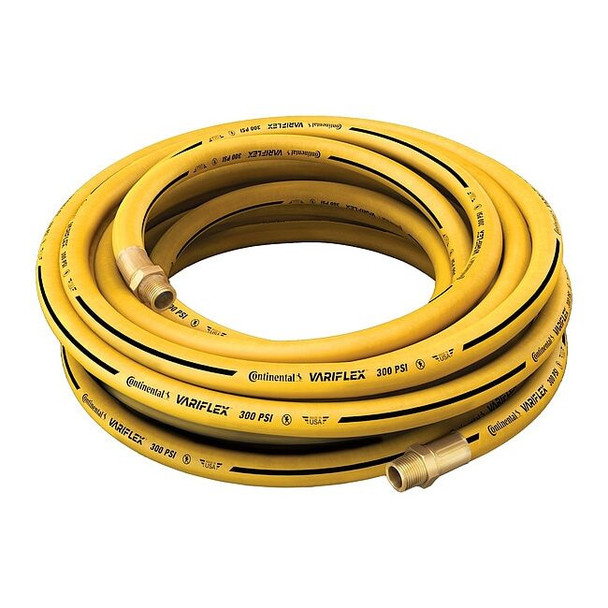 1/2" x 25 ft Nitrile Coupled Multipurpose Air Hose 300 psi YL