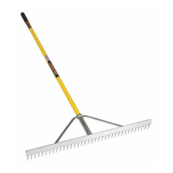 Structron 36 in Landscape Rake, 66 in L Fiberglass Handle 12102GRA