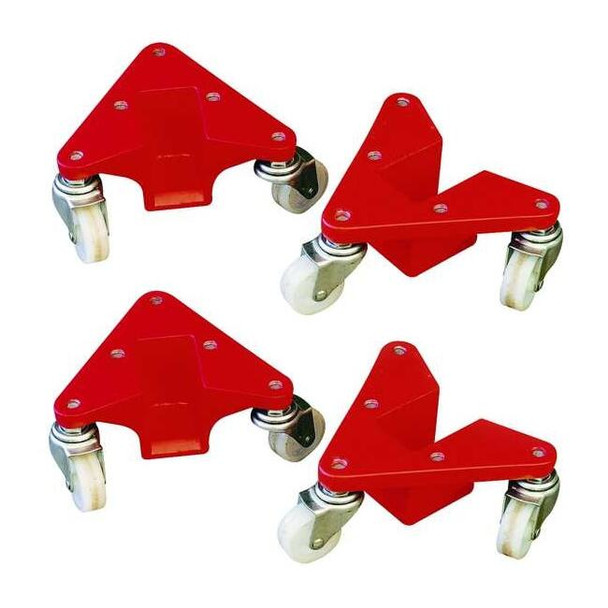 Manufacturer Varies FurnitureDolly,Red,880lb,Aluminum,PK4 2TUT1