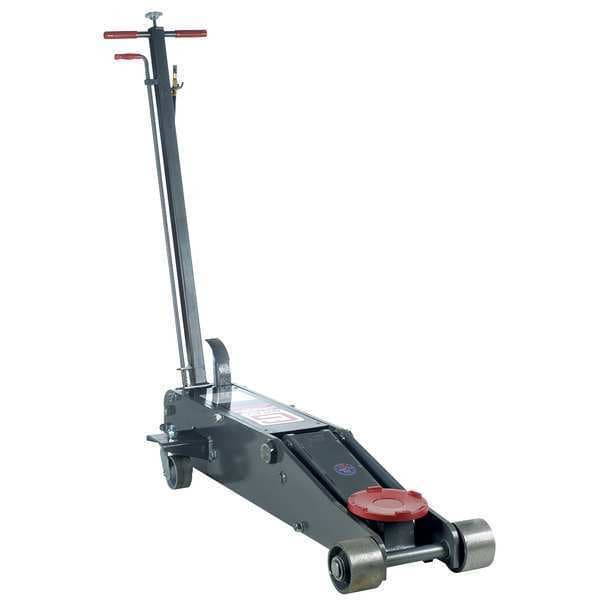 FSJ-200 Air/Hydraulic Floor Jack - 20,000 lb Capacity, 7-27 in Lift Range, Steel
