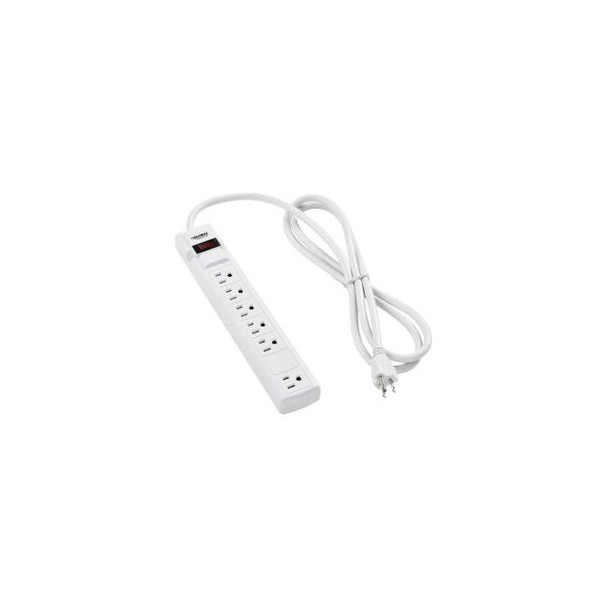 Global Industrial Surge Protected Power Strip 5+1 Outlets 15A 900 Joules 6' Cord